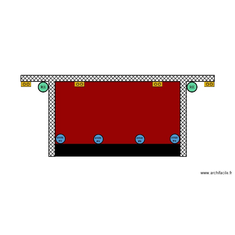 fond de scène INUI Sicli. Plan de 0 pièce et 0 m2
