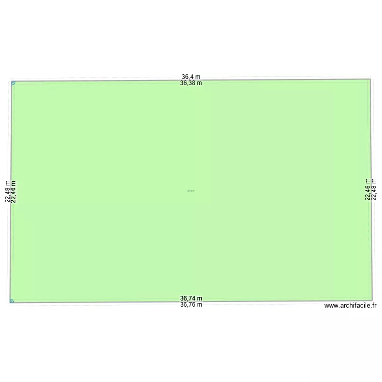 Terrain Rion vide. Plan de 1 et 821 m² Terrain Rion vide. Plan de 1 et 821 m²