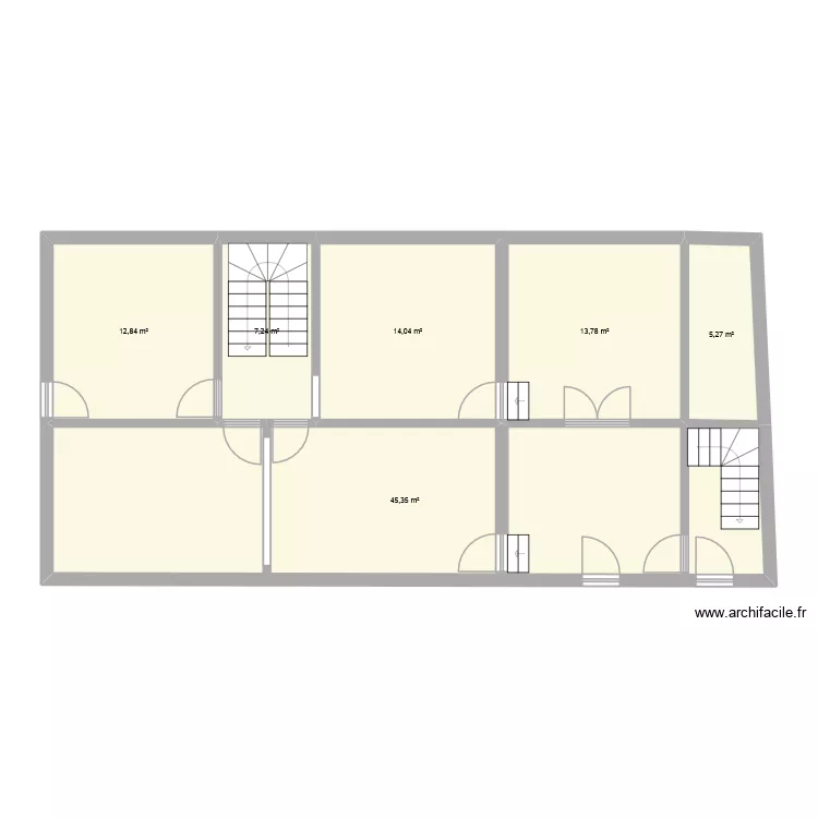 77190 - Dammarie-les-Lys. Plan de 13  et 197 m²