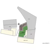 Plan de masse projet&eacute;