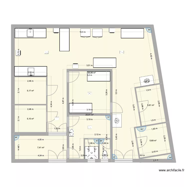belep. Plan de 7 et 109 m² belep. Plan de 7 et 109 m²