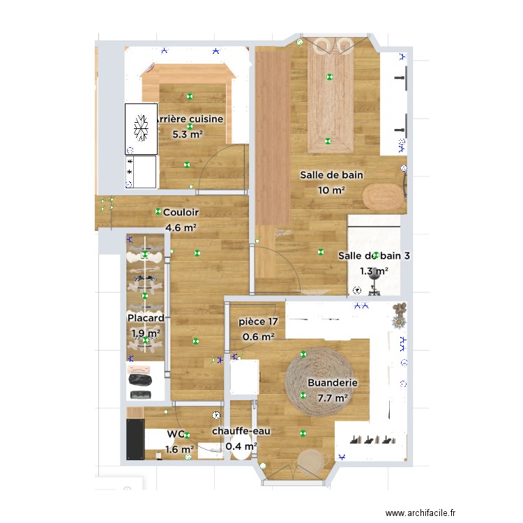 Bratkovic - arrière cuisine / buanderie. Plan de 0 pièce et 0 m2