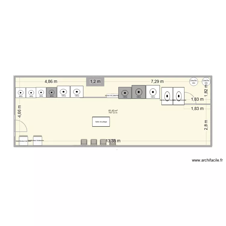 Plan amiraute DANUBE SL. Plan de 1 Pièce et 61 m² Plan amiraute DANUBE SL. Plan de 1 Pièce et 61 m²
