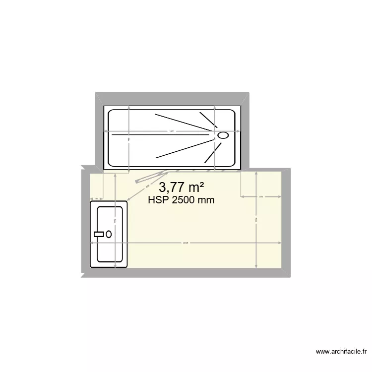 THEKAL. Plan de 1  et 4 m²