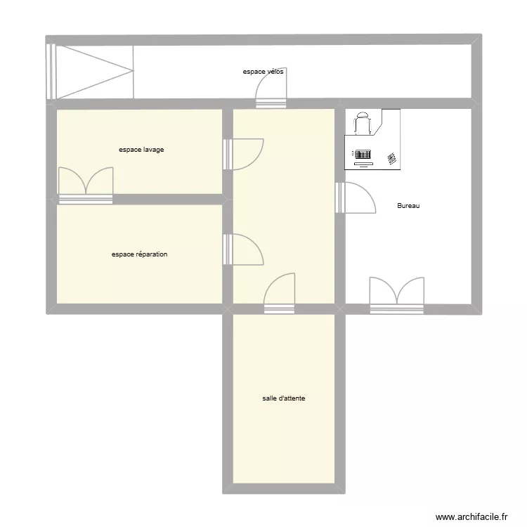 plan fin d'ann&eacute;. Plan de 5  et 78 m²