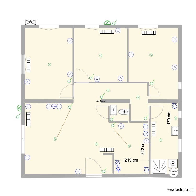 RDC DAMMARIE2. Plan de 0 pièce et 0 m2