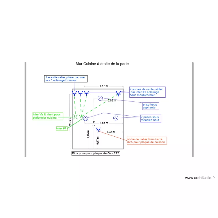 Pibrac Elec cuisine Mur cuisson/Hotte. Plan de Pibrac Elec cuisine Mur cuisson/Hotte. Plan de