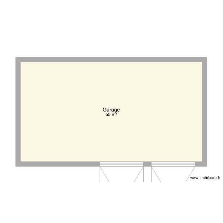 Garage Bouzaire 1. Plan de 1 pièce et 55 m2