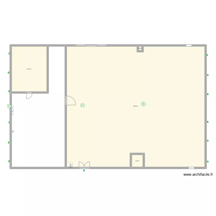 Ronchonvillers. Plan de 4  et 367 m²
