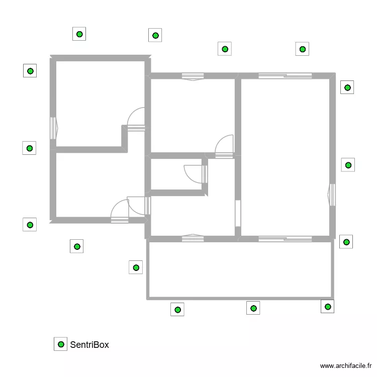 GUEBET. Plan de 7  et 99 m²
