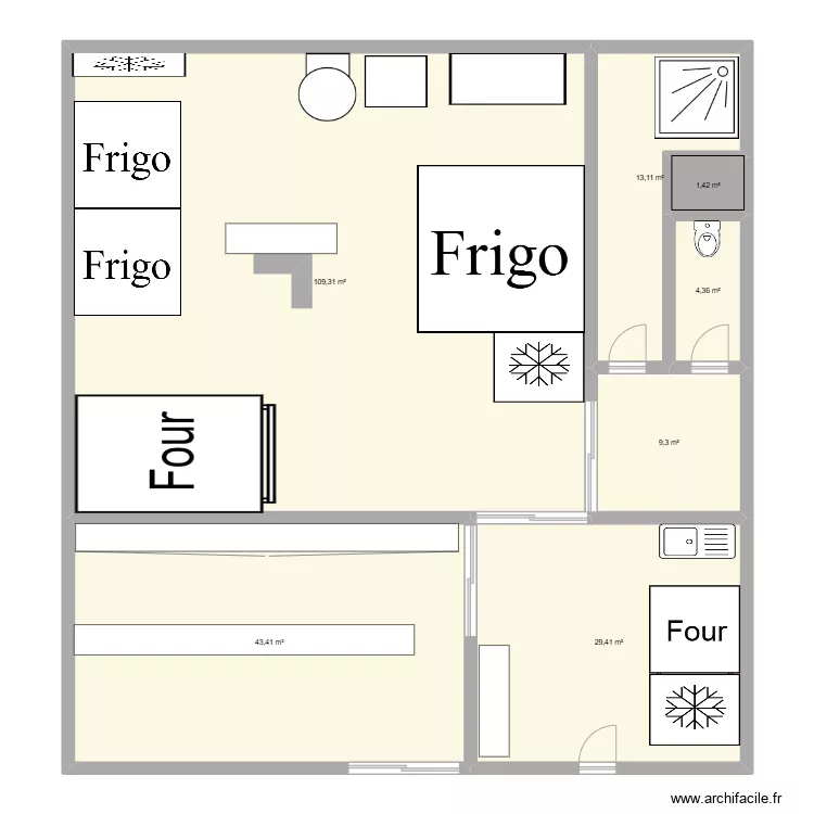 malcolm boulangerie. Plan de 