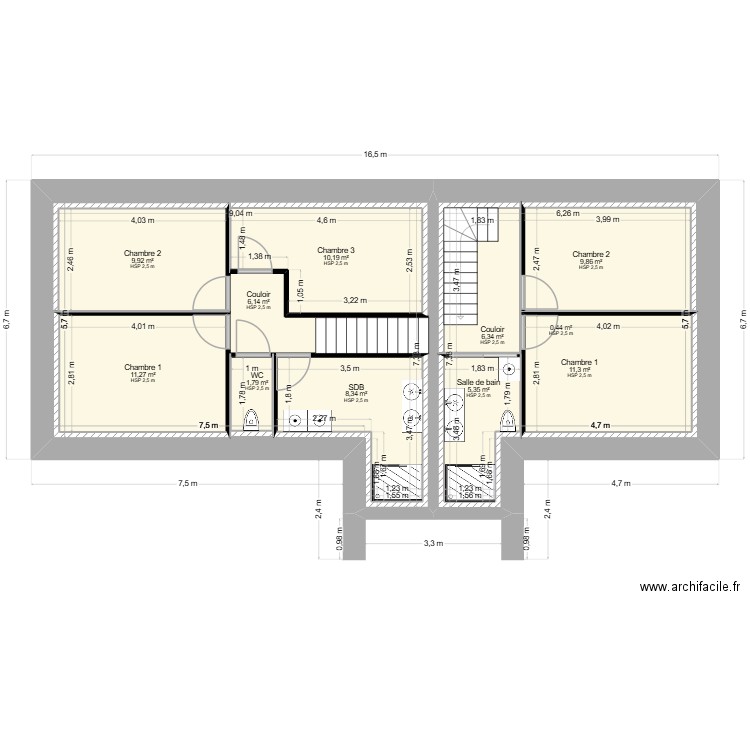 PROJET 2 LOGEMENT. Plan de 0 pièce et 0 m2