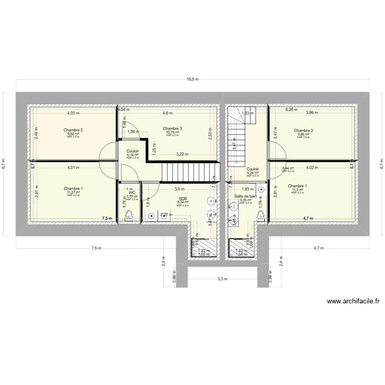 PROJET 2 LOGEMENT. Plan de 15  et 342 m²
