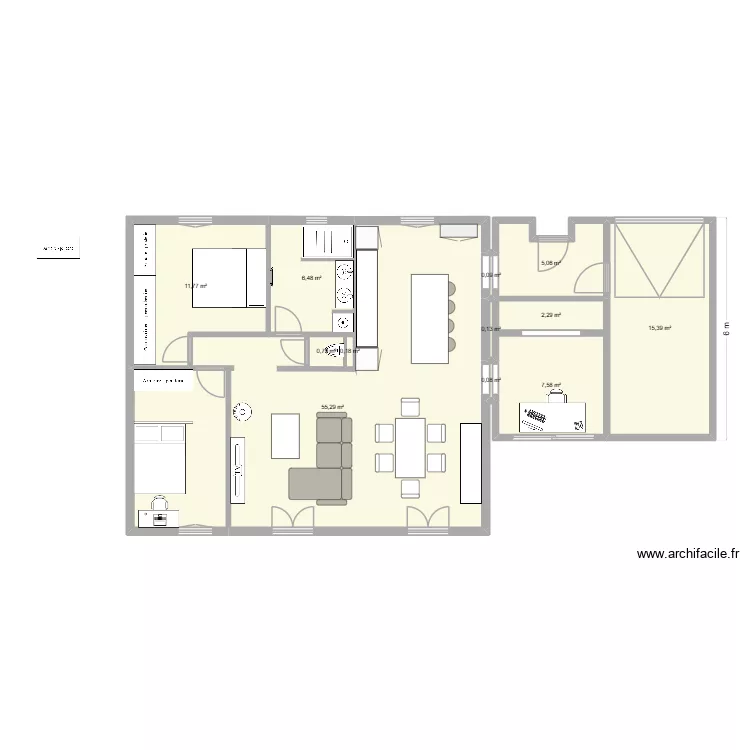 Mollégès projection. Plan de 12 et 105 m² Mollégès projection. Plan de 12 et 105 m²