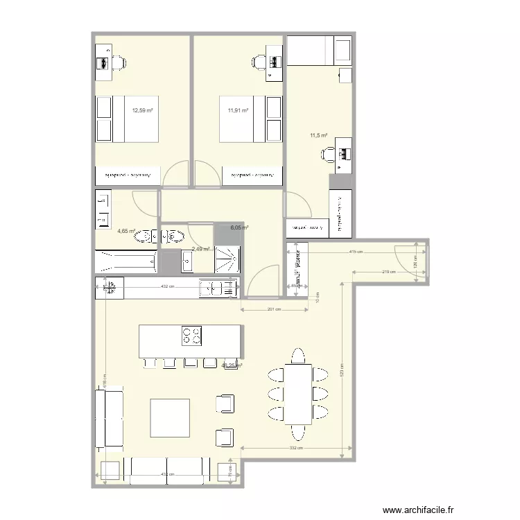 Vaugirard 235 AMENAGEMENT. Plan de Vaugirard 235 AMENAGEMENT. Plan de
