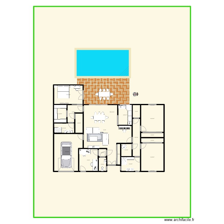 456. Plan de 21 pièces et 946 m2