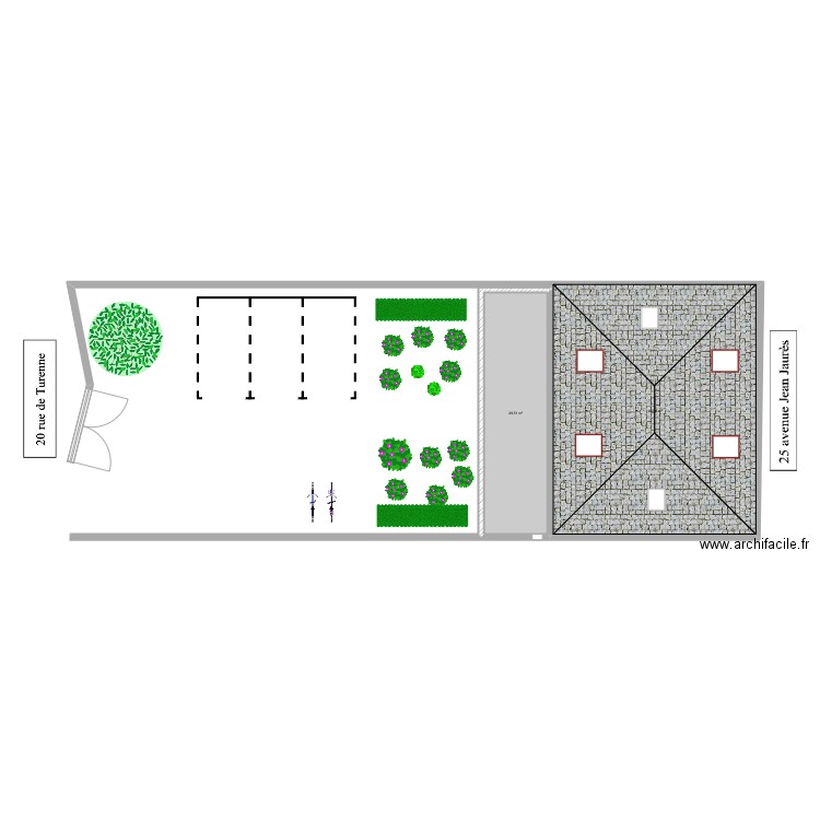 immeuble Brune. Plan de 0 pièce et 0 m2