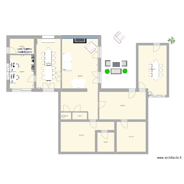 Marcy rdc bureau bis tre. Plan de 0 pièce et 0 m2