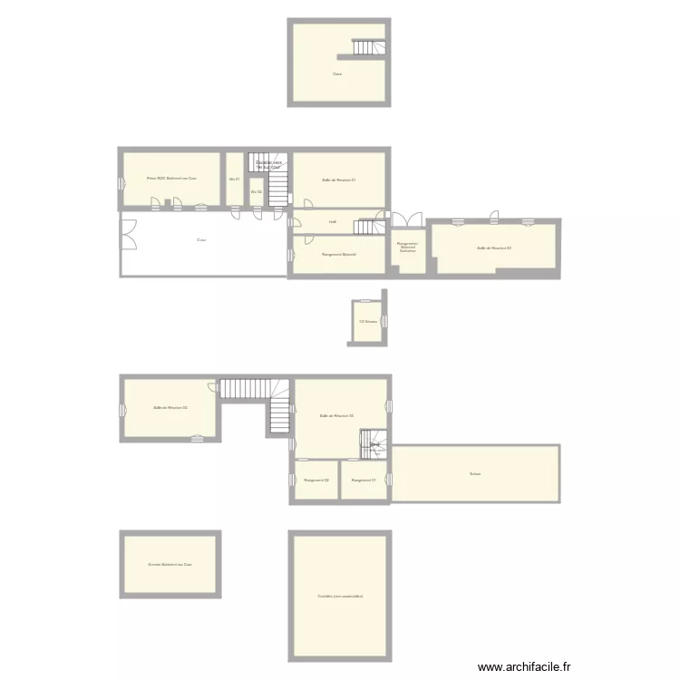 780808141-HOUILLES-LESAMISDUPAVILLON-CROQUIS. Plan de 