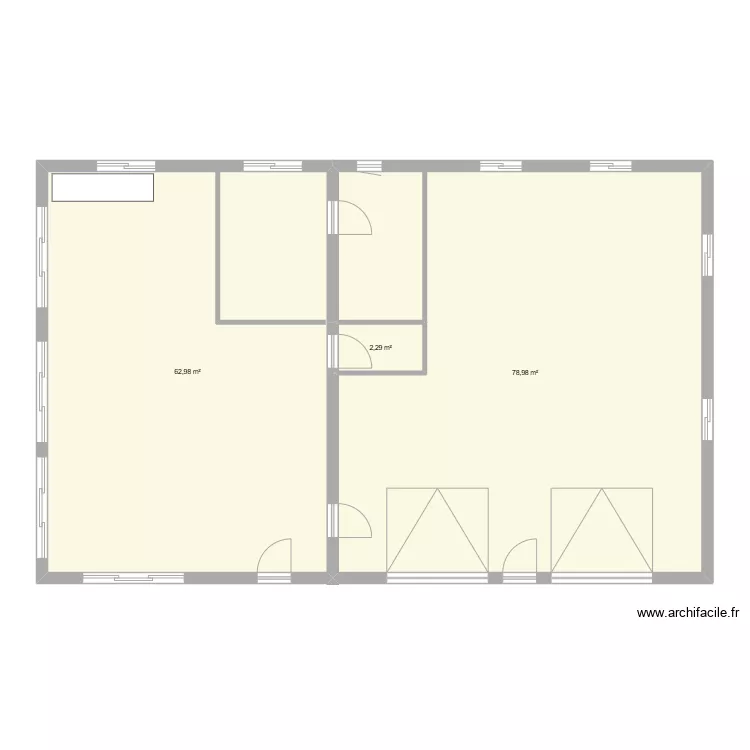 MAISON VIDE. Plan de 