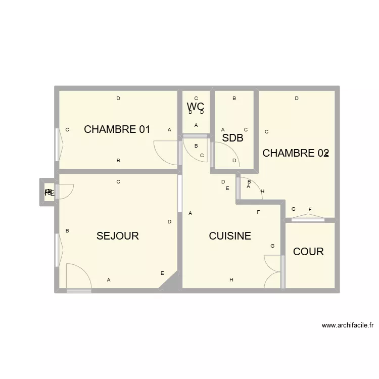 PLAN RDC GAUCHE BON ENFANT PLB. Plan de 