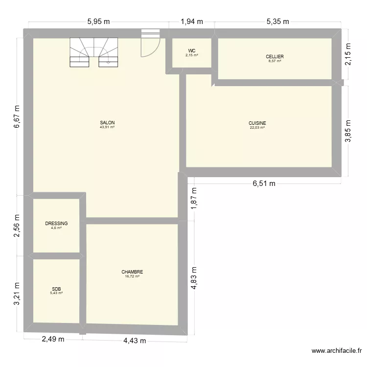 LA LIMOUZINIERE 2 autre. Plan de 7  et 103 m²