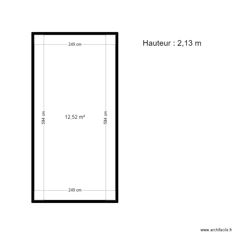 previtali garage. Plan de 1 pièce et 13 m2