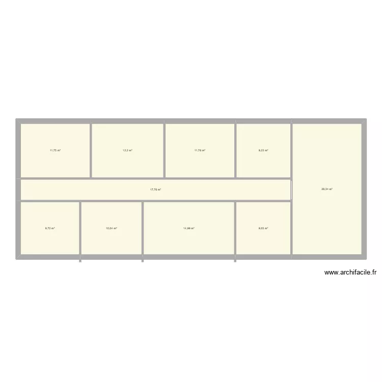 gite etge. Plan de 10  et 135 m²