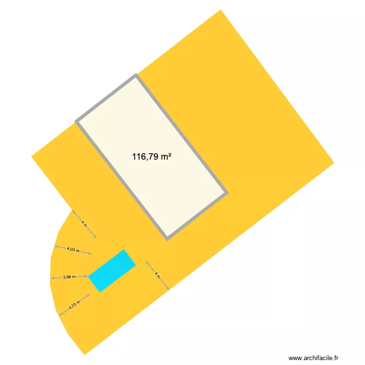 JEGOU. Plan de 1  et 117 m²