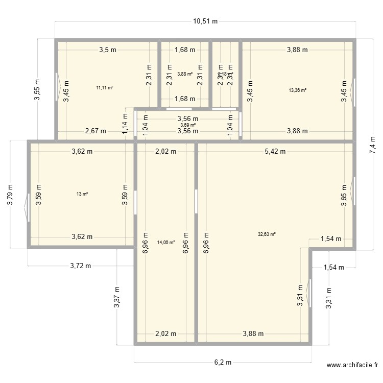 selestat. Plan de 8 pièces et 94 m2