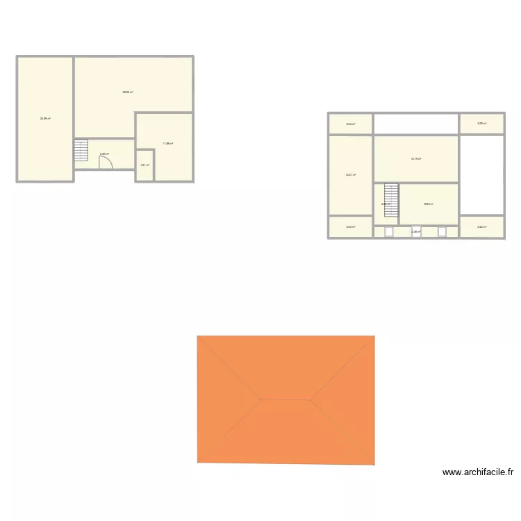 PB-ETAGE. Plan de 14 Pièces et 129 m² PB-ETAGE. Plan de 14 Pièces et 129 m²
