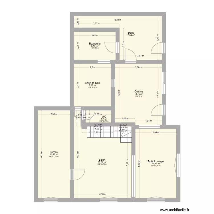 maison. Plan de 11 et 95 m² maison. Plan de 11 et 95 m²