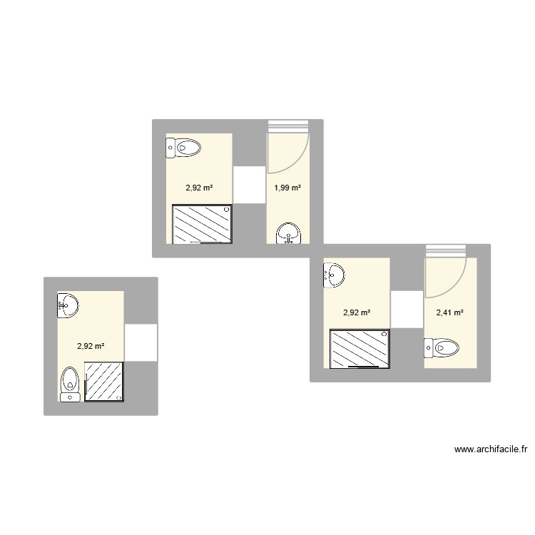 SDE R+1. Plan de 0 pièce et 0 m2