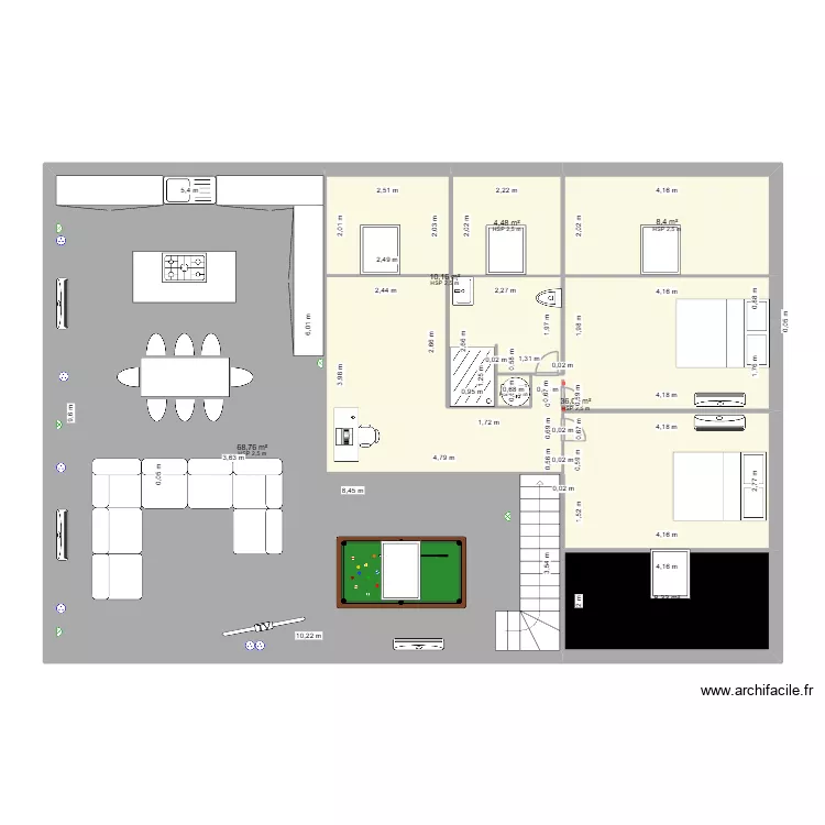 LOUP DE CHABANNE ETAGE VADILE. Plan de 12 pièces et 273 m² LOUP DE CHABANNE ETAGE VADILE. Plan de 12 pièces et 273 m²