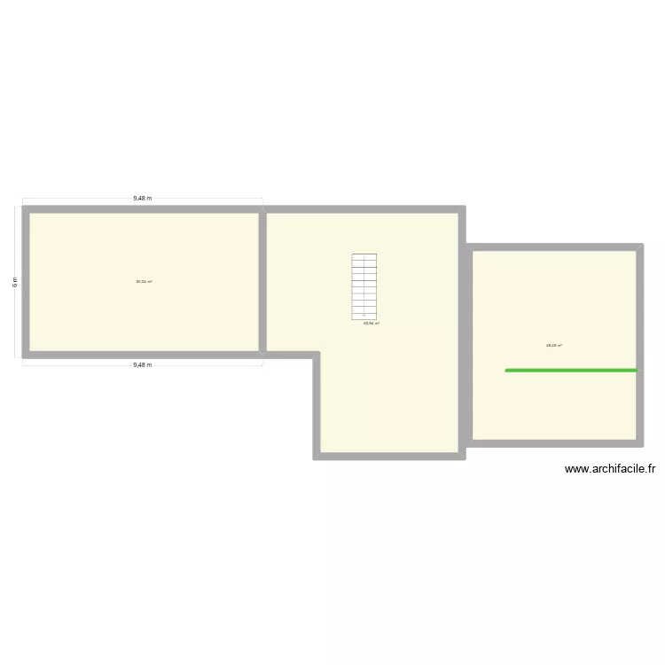 reel. Plan de 3  et 162 m²