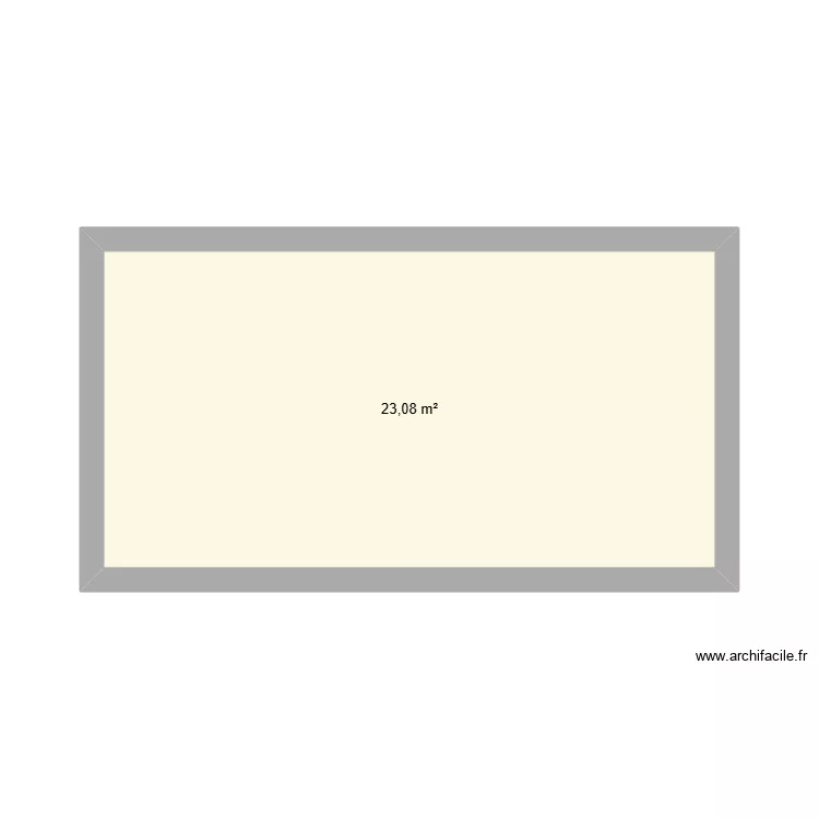 Grenier R+1. Plan de 1 et 23 m² Grenier R+1. Plan de 1 et 23 m²