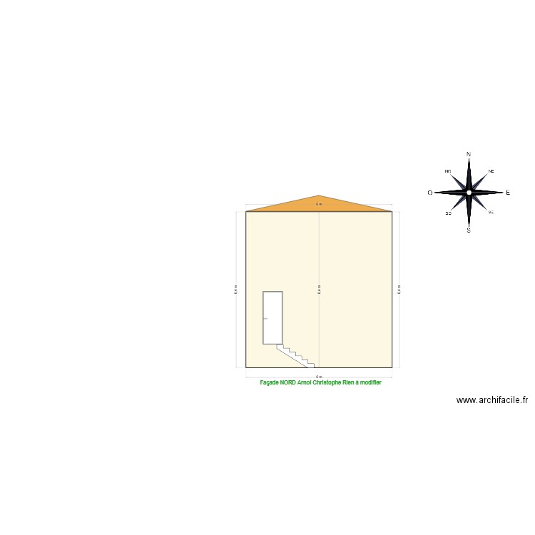 Arnol Christophe façade NORD. Plan de 0 pièce et 0 m2