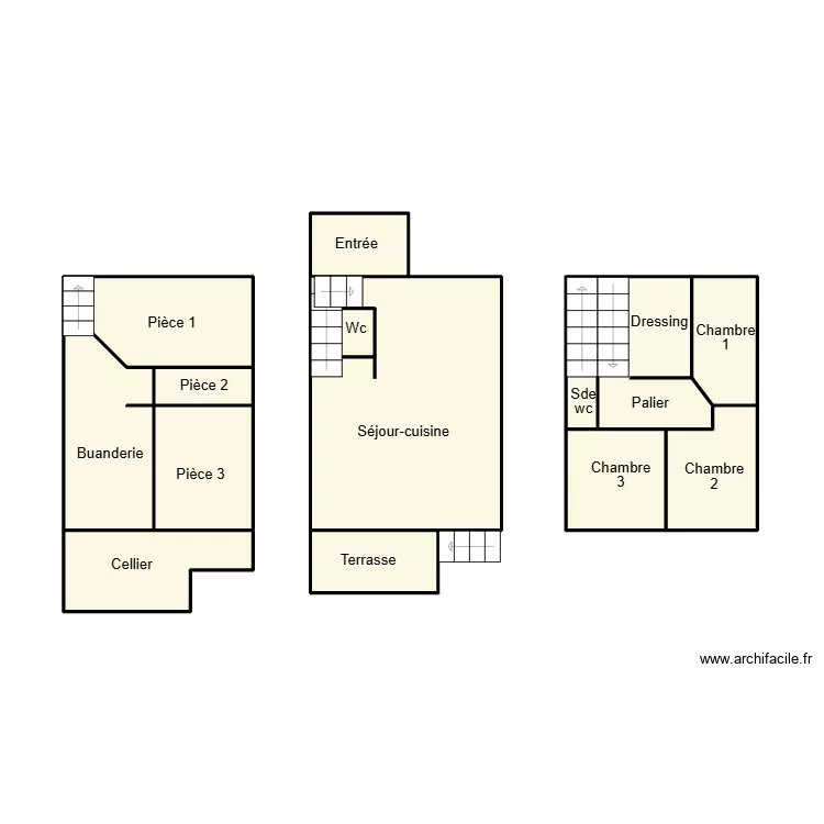COMBRIT FOUCHE. Plan de 