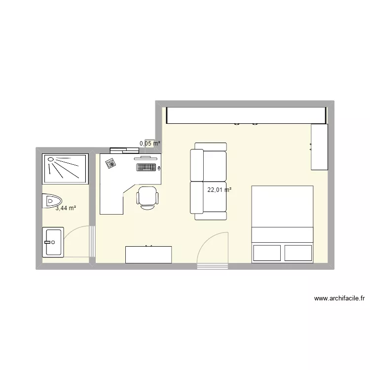 chambre. Plan de chambre. Plan de