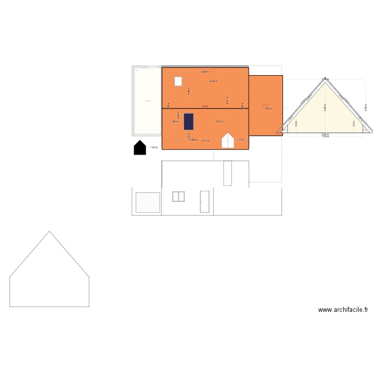 copain 2. Plan de 7 pièces et 164 m2