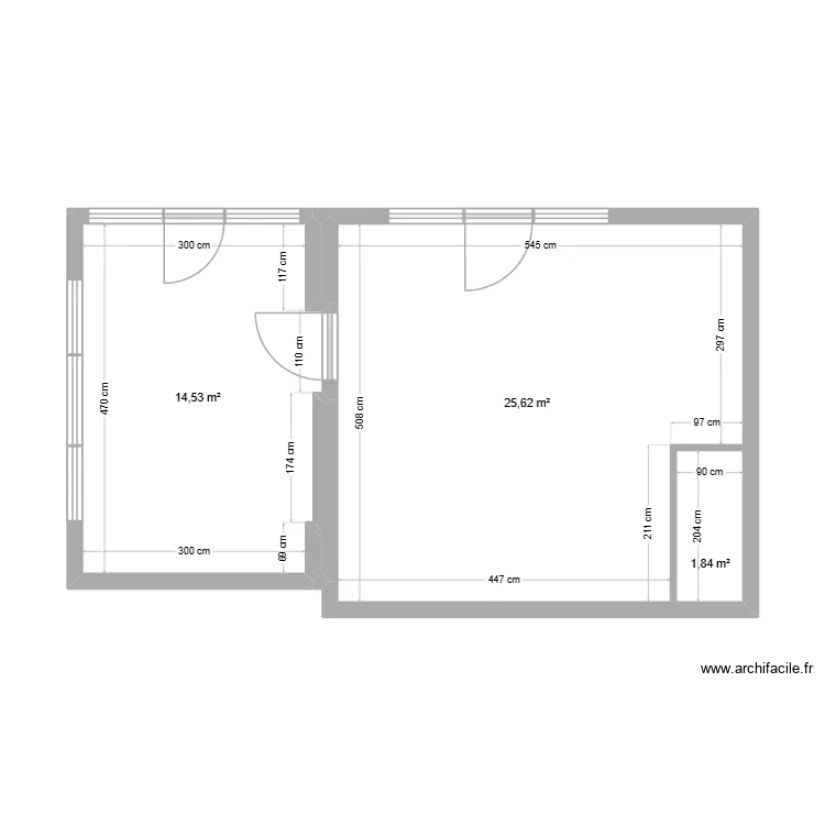 LVDR. Plan de 5  et 42 m²