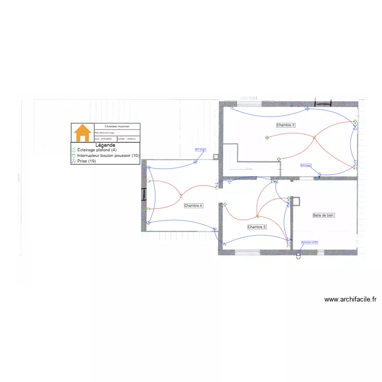 Villa Christiaan Huisman étage. Plan de Villa Christiaan Huisman étage. Plan de