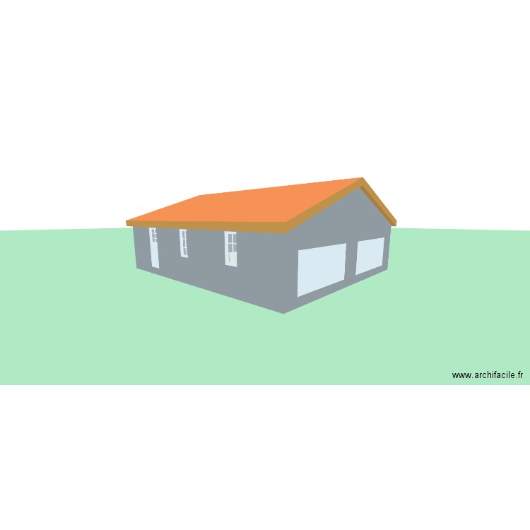 gge. Plan de 1 pièce et 38 m2