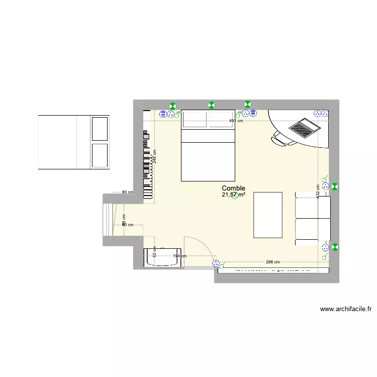 chambre1. Plan de 