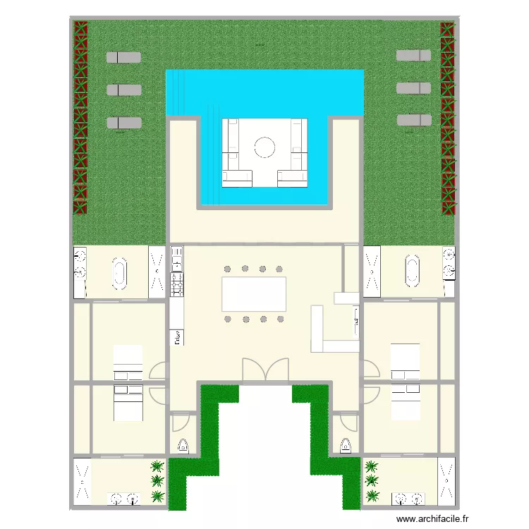 Mathieu Project. Plan de 13  et 476 m²