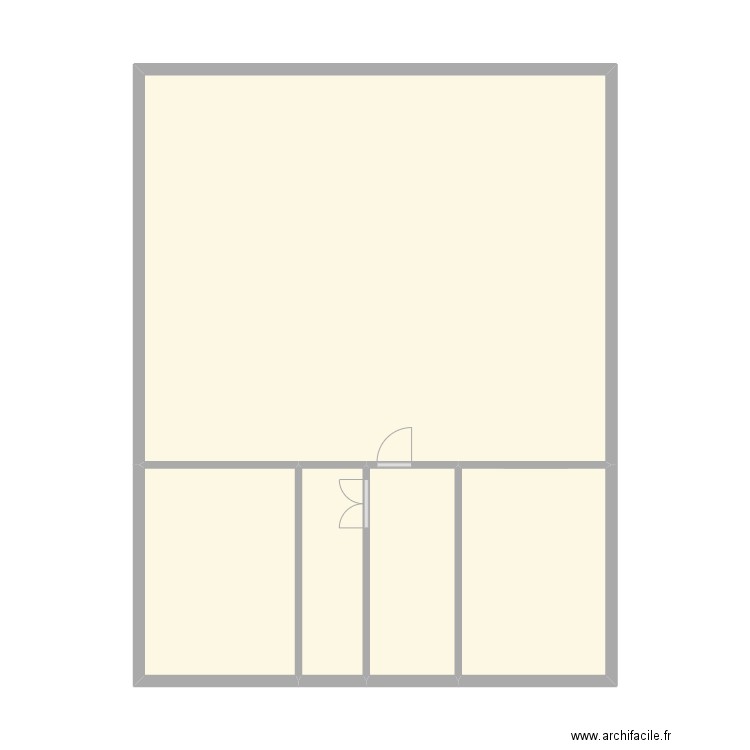 plan de M. Plan de 5 pièces et 57 m2