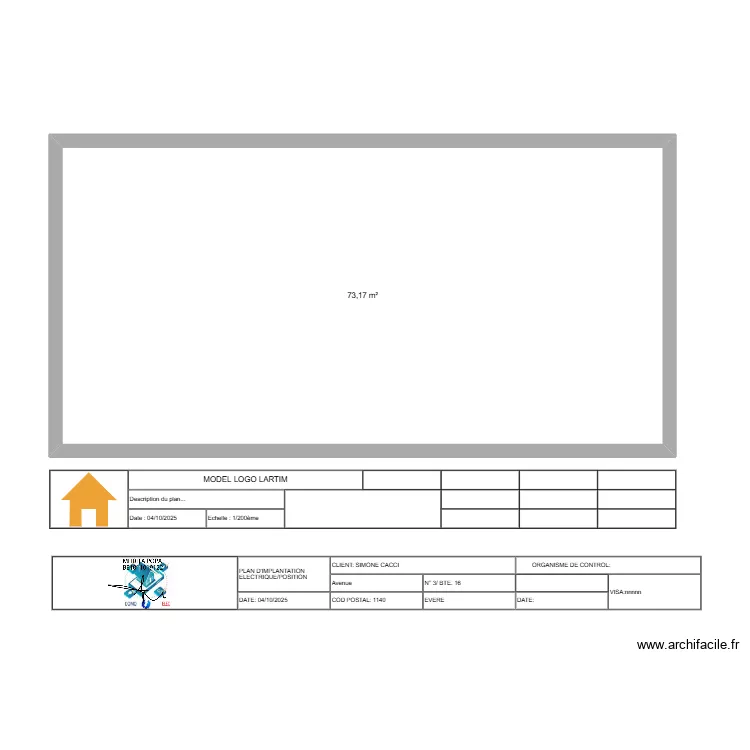 MODEL LOGO LARTIM. Plan de 