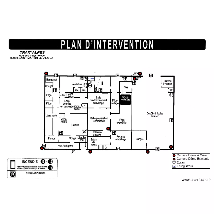 Trait'Alpes. Plan de 