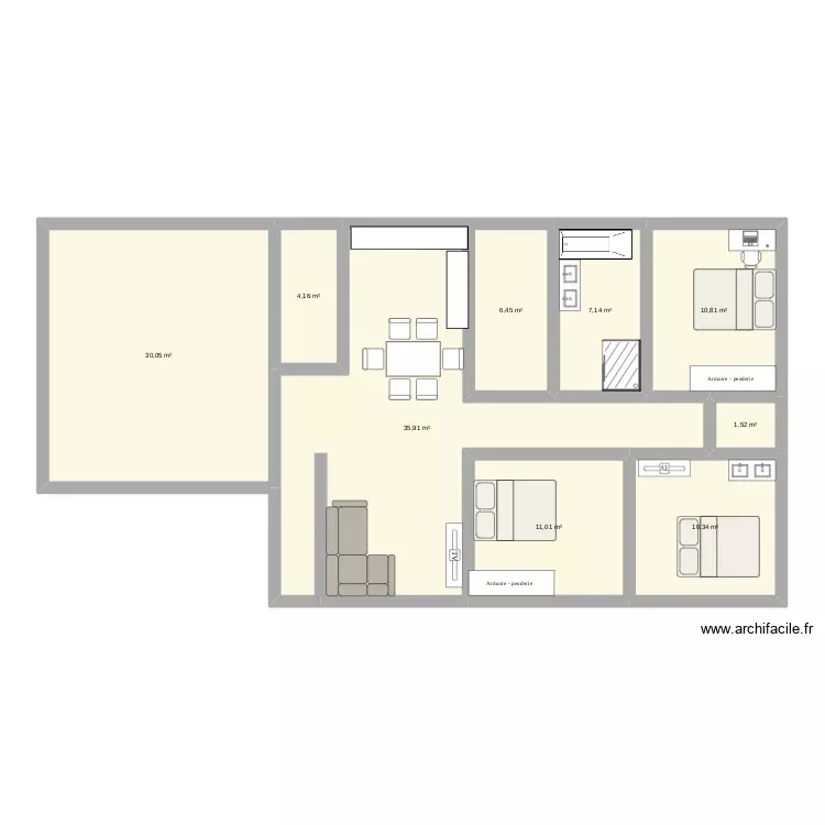 plan 11. Plan de 9 Pièces et 117 m² plan 11. Plan de 9 Pièces et 117 m²