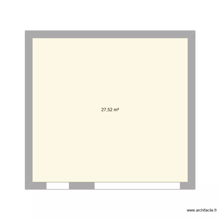 art et. Plan de 1  et 28 m²